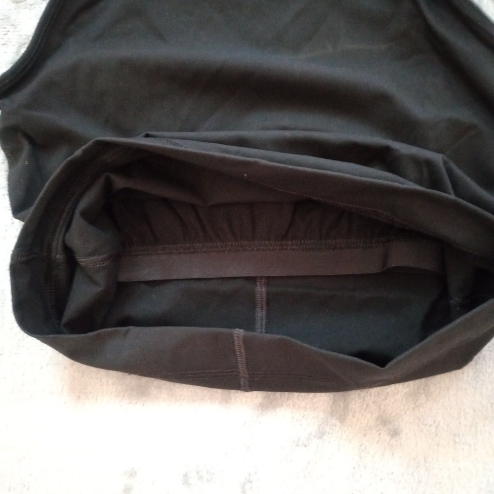 Everlane Womens XS Black Perform Cropped Cami Tank Top Athletic Built in Bra - Picture 10 of 13